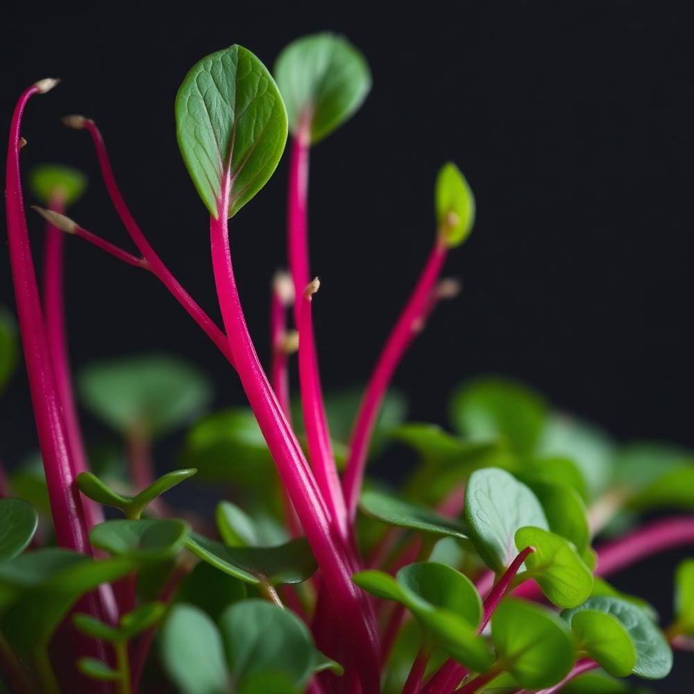 Rainbow Radish microgreens